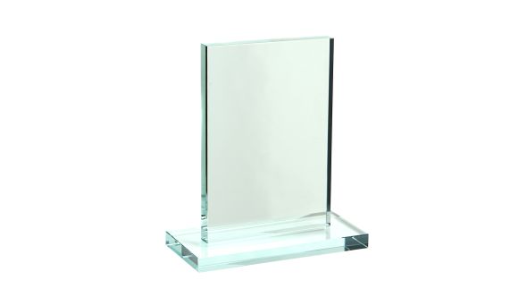 Large jade green rectangular trophy award