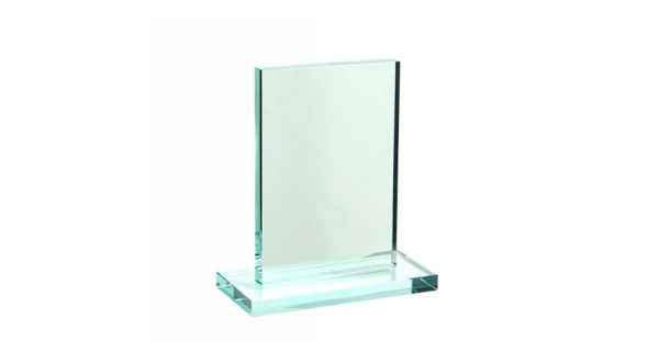 Small jade green rectangular trophy award