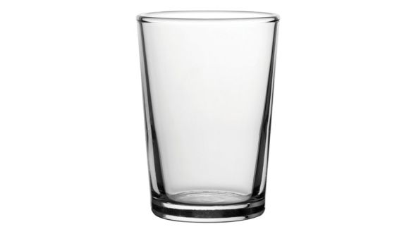 Bulk packed third of a pint conical glass