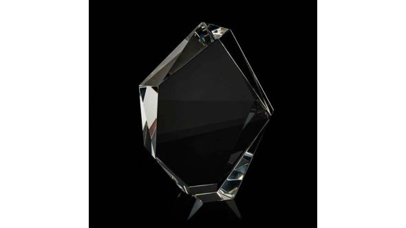 Medium optical crystal facet iceberg award