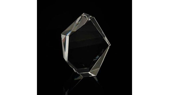 Small optical crystal facet iceberg award