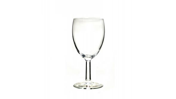 Bulk packed modern budget white wine glass