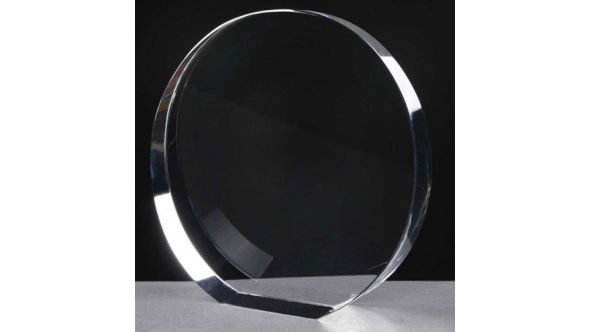 Large crystal wedge circle award