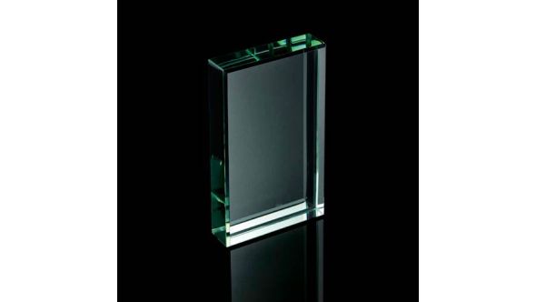 Jade green rectangle paperweight