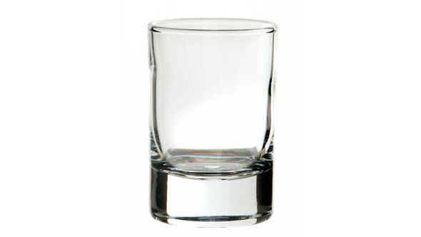 Round bubble base shot glass