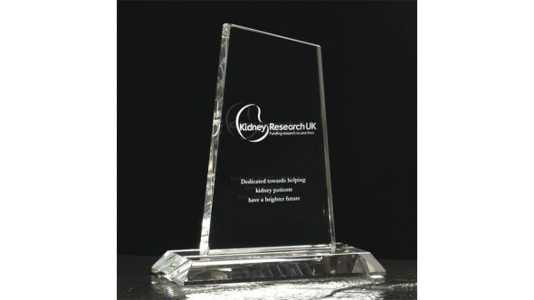 Small optical crystal peak award