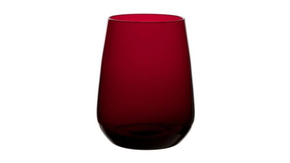 Cranberry red premium crystal water tumbler