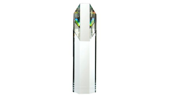 Large optical crystal octagonal prism