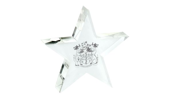 100mm Optical crystal star paperweight