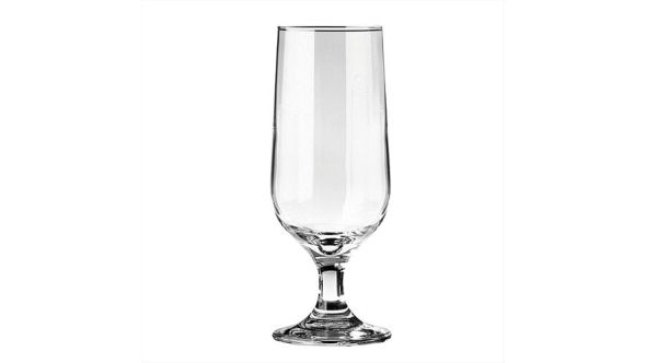 Short stemmed beer glass