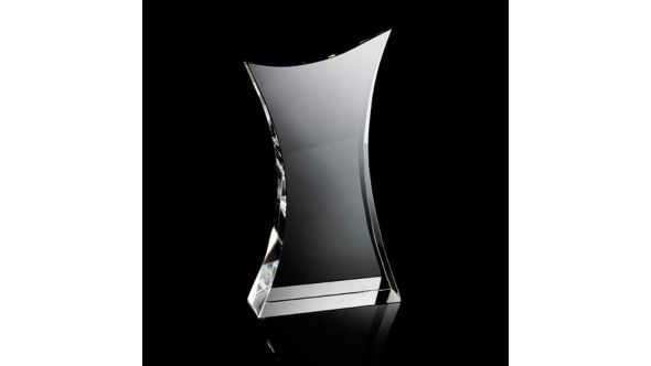 Large curve body crystal award