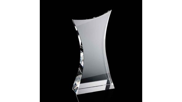 Medium curve body crystal award