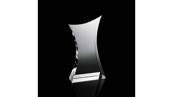 Small curve body crystal award