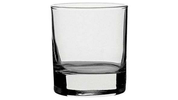 Bulk packed double old fashioned whisky glass