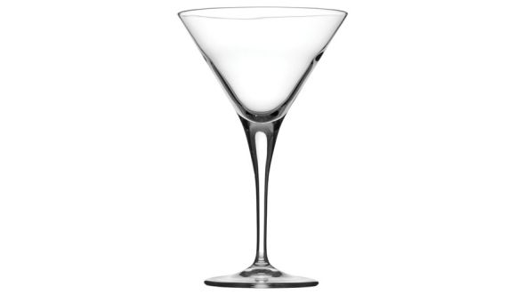 Bulk packed v line martini glass