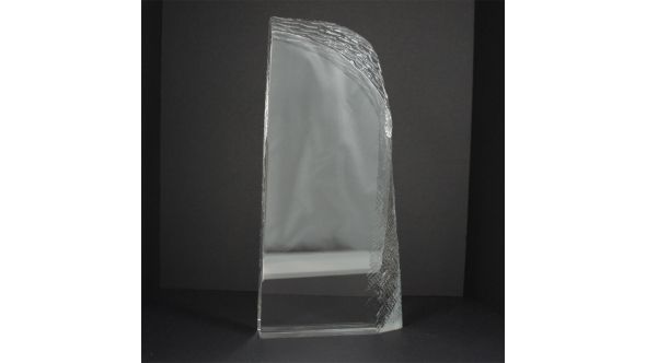 Large optical crystal ice layered block award